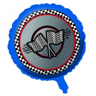 Racing Car Chequered Flag Balloon